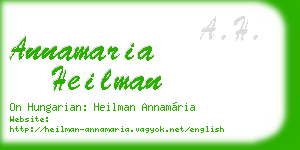 annamaria heilman business card