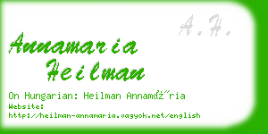 annamaria heilman business card